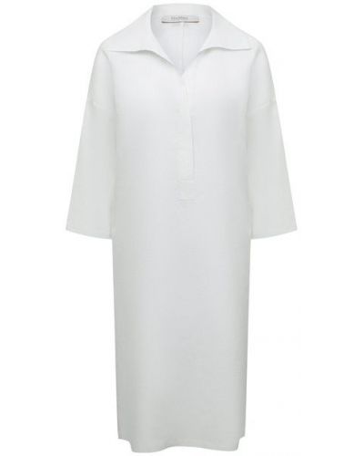 Льняное платье Max Mara, белое