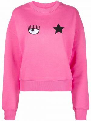 Brodert sweatshirt Chiara Ferragni rosa