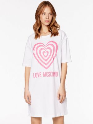 Relaxed рокля Love Moschino бяло