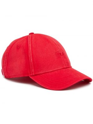 Medvilninis kepurė su snapeliu Diesel raudona