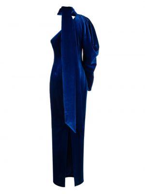 Saténové dlouhé šaty Jean-louis Sabaji modré