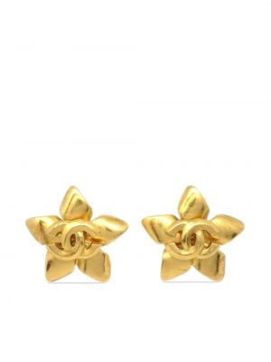 Orecchini a fiori Chanel Pre-owned oro