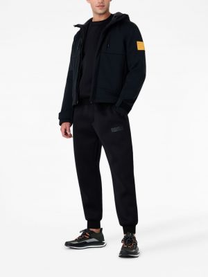 Péřová bunda s kapucí Emporio Armani černá