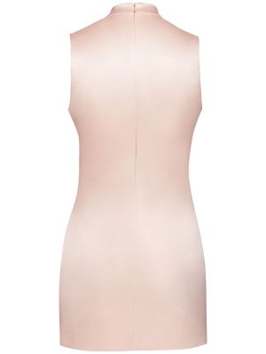 Selyem szatén mini ruha Magda Butrym rózsaszín