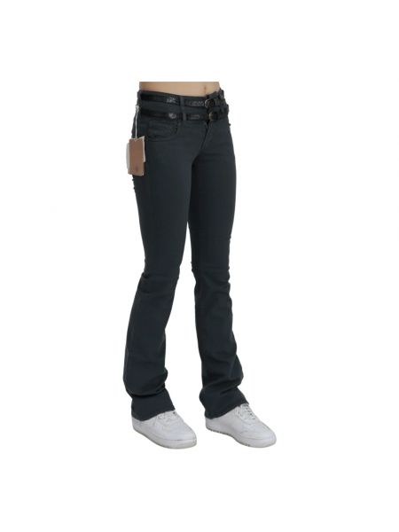 Slim fit skinny jeans ausgestellt John Galliano schwarz