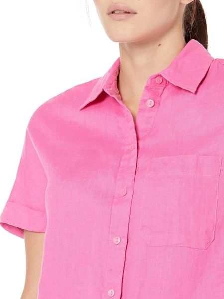 Рубашка Mango розовая