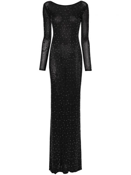 Robe de soirée à imprimé Atu Body Couture noir