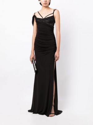 Drapiruotas vakarinė suknelė Rachel Gilbert juoda