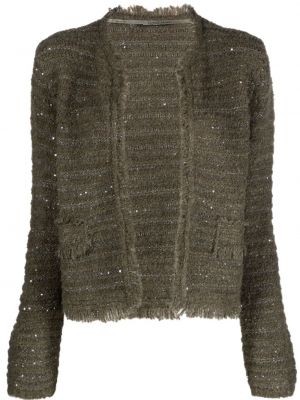 Tweed flitteres dzseki Luisa Cerano zöld
