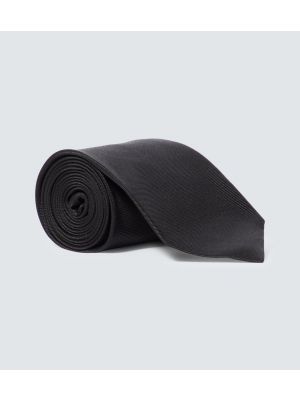 Jedwabny krawat Tom Ford czarny
