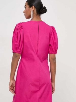 Bavlněné mini šaty Silvian Heach růžové