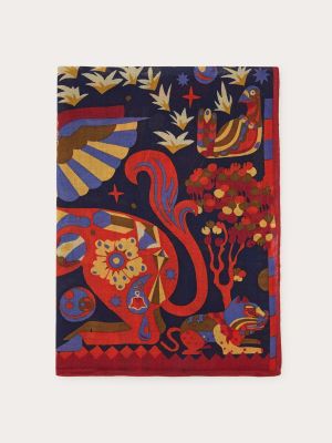 Bufanda de lana con estampado Inoui Editions