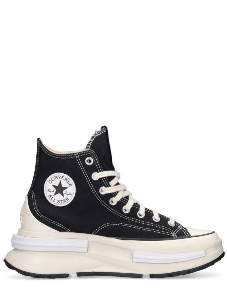 Yıldız deseni koşu ayakkabısı Converse siyah