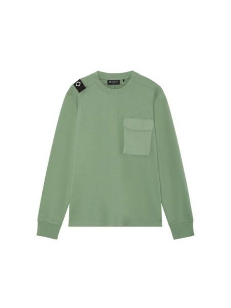 Sweter z długim rękawem Ma.strum zielony