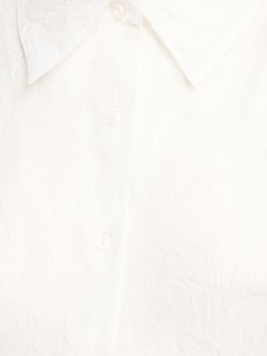 Pérová košeľa na gombíky Simon Miller biela