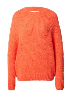 Nylonový vlnený priliehavý sveter Oui - oranžová