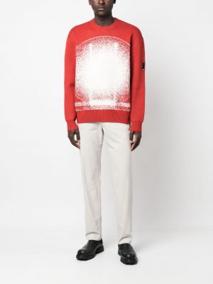 Strick sweatshirt mit rundhalsausschnitt mit print A-cold-wall*