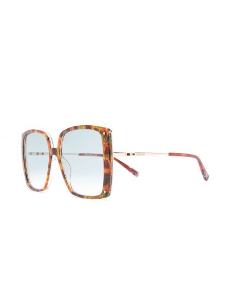 Gafas de sol con estampado con estampado abstracto Missoni Eyewear marrón