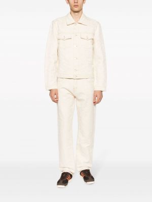 Kurtka jeansowa żakardowa Casablanca biała