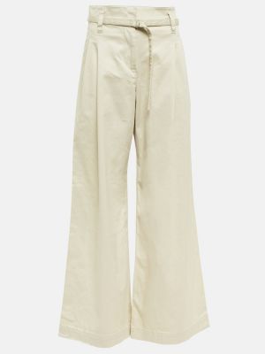 Kalhoty s vysokým pasem relaxed fit Proenza Schouler bílé
