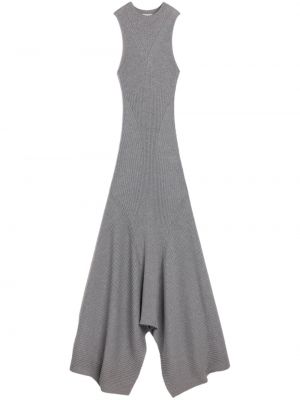 Asymmetrisches woll kleid Ami Paris grau