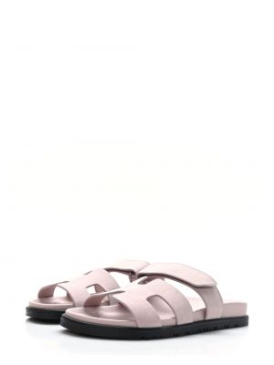 Zomšinės sandalai Hermès Pre-owned rožinė