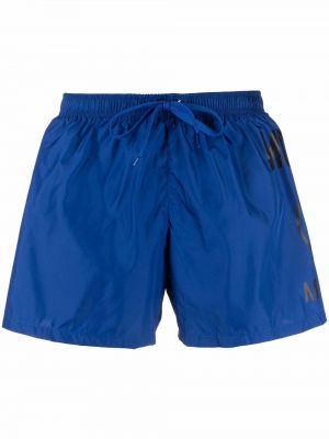 Trykt shorts Moschino blå