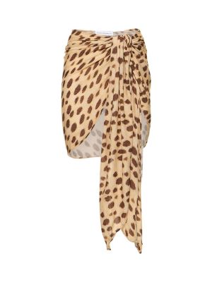Leopardí sukně s potiskem se síťovinou Weworewhat