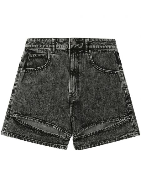 Shorts en jean en coton Izzue noir