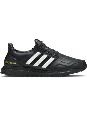 Кожаные кроссовки Adidas UltraBoost черные