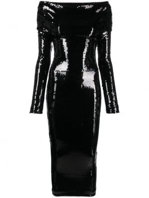 Midi šaty Alexandre Vauthier čierna