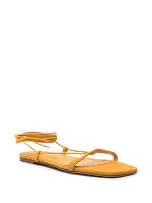 Sandały zamszowe Toteme żółte