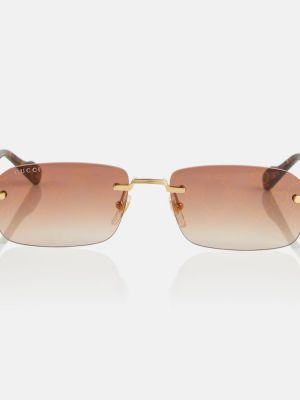 Lunettes de soleil Gucci marron