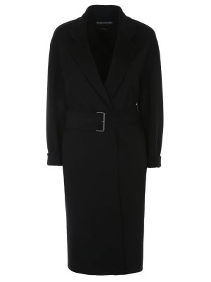 Кашемировое пальто Tom Ford черное