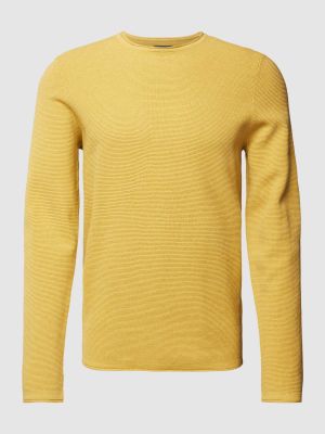 Dzianinowy sweter Mcneal złoty