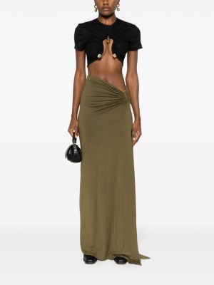 Drapované asymetrické dlouhá sukně Concepto