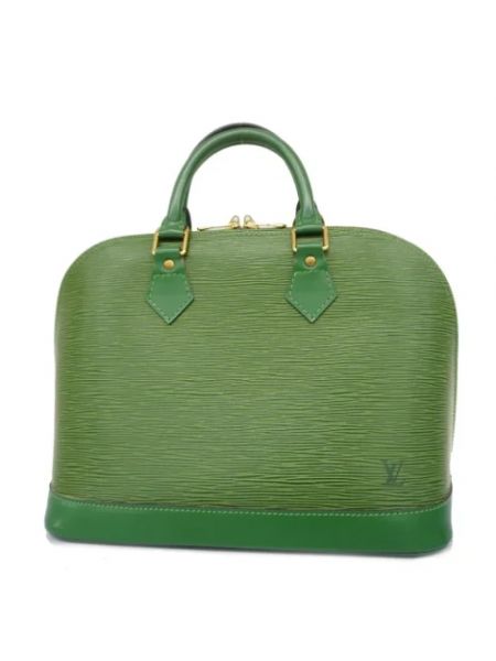 Retro leder tasche Louis Vuitton Vintage grün