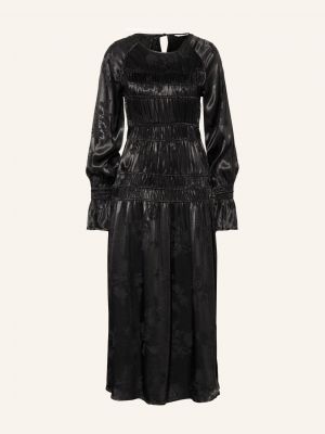 Satynowa sukienka długa Holzweiler czarna