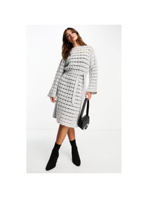Платье-свитер Edited серый