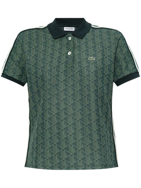 Jakarlı polo yaka tişört Lacoste yeşil