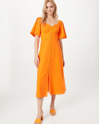 Obleka Olivia Rubin oranžna