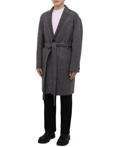 Кашемировое шерстяное пальто Zegna Couture серое