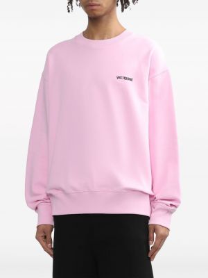 Sweatshirt aus baumwoll mit print We11done pink