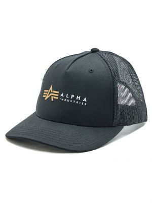 Kepurė su snapeliu Alpha Industries juoda