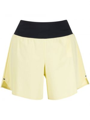 Shorts di jeans con stampa On Running giallo