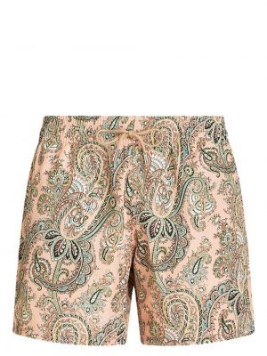 Kratke hlače s potiskom s paisley potiskom Etro roza