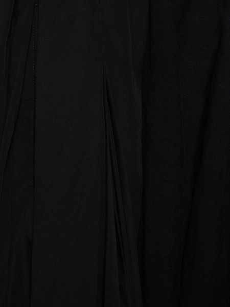 Pliszírozott nadrág Yohji Yamamoto fekete