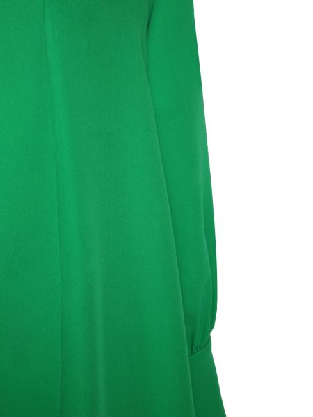 Копринена миди рокля Valentino зелено