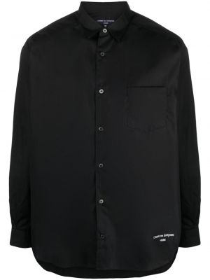 Camicia di cotone con stampa Comme Des Garçons Homme nero