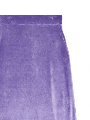Aksamitna długa spódnica Balenciaga fioletowa